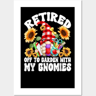 Retirement Teacher Gnome For Women Retired Teacher Posters and Art